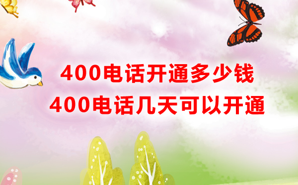 申請400電話多少錢一年呢，申請400電話費用多少